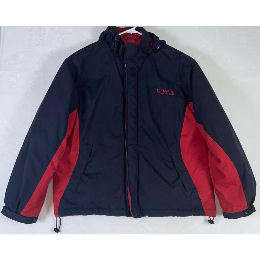 Men`s Chaps Ralph Lauren Windbreaker Jacket Polyester Size Large Polo L